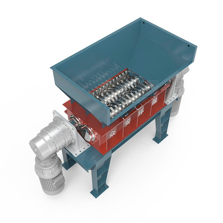 Intelligent Control Twin Shaft Rdf Waste To Energy Plants Shredders