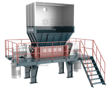 Low Speed Bulky Waste Reduction Shredder for Large Items Shredding