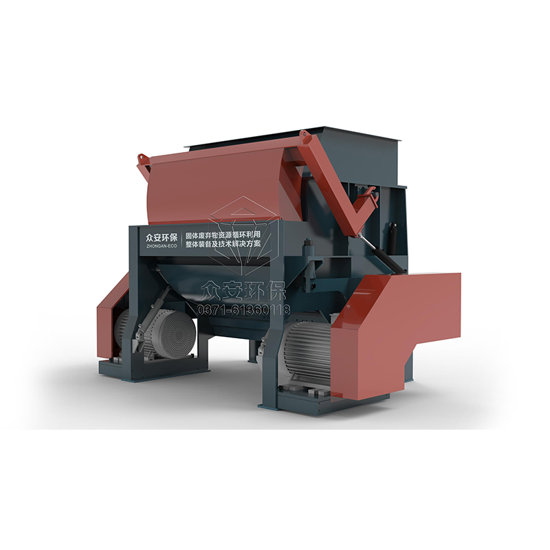 Single Shaft MSW Fine Shredder Used in Municipal Solid Waste Sorting